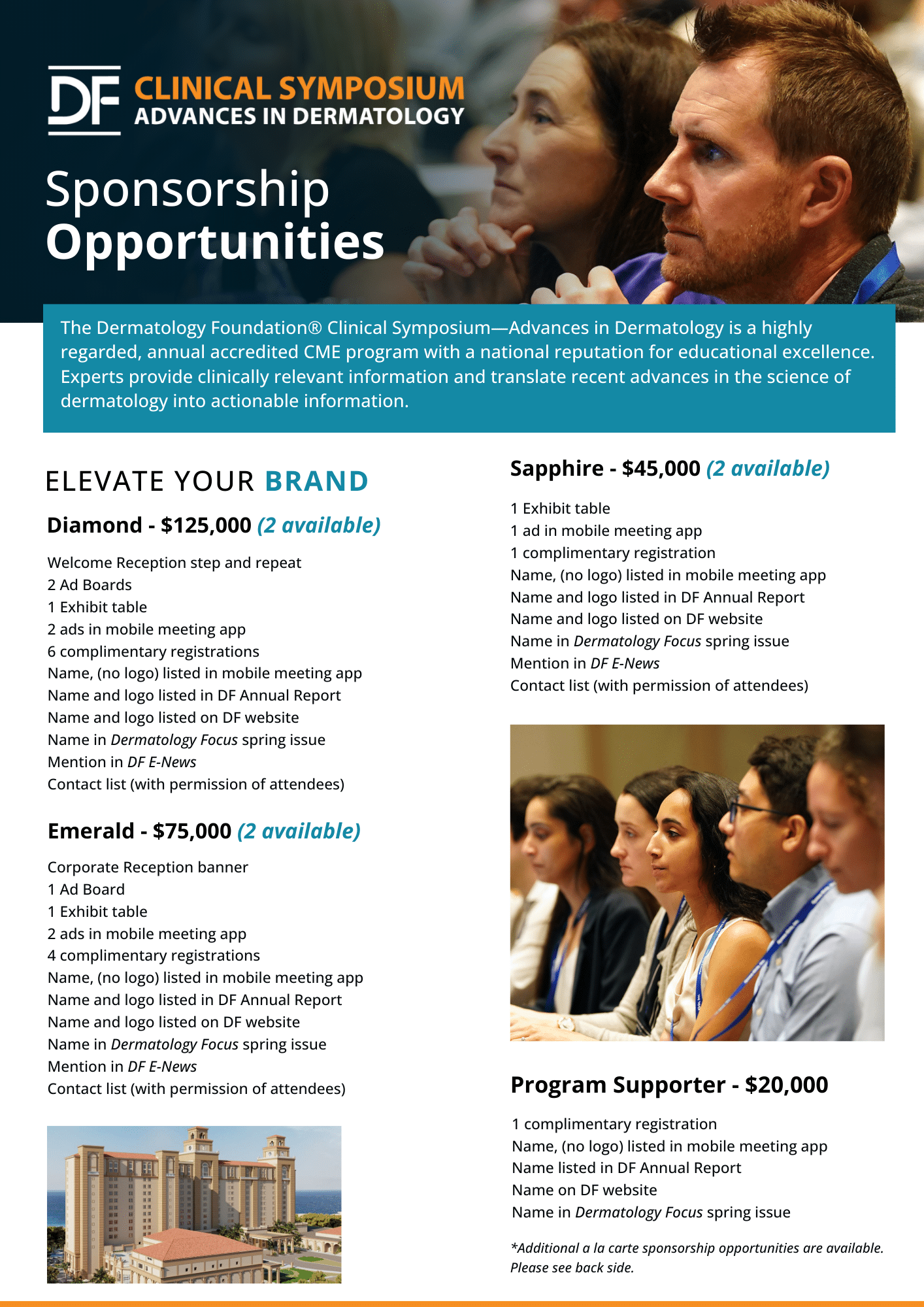 2026 DF Clinical Symposium Sponsorship Opportunities.